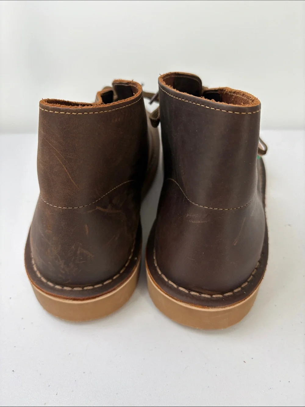 🍿 nwt Clarks Dark Brown Leather Chukka Boots extreme comfort system